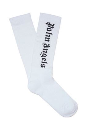 Classic Logo Socks White Black